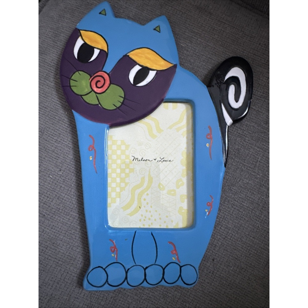 Picture Frame CAT Milson & Louis 3.5 X‎ 4.5" Photo Frame Enamel 10.25"x7" ART